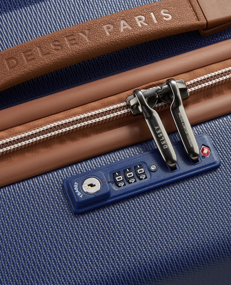 DELSEY Paris  chatelet air 2.0 - 82 cm hardcase 4-double wheeled non-expandable check-in luggage trolley- blue  | Best Price UAE